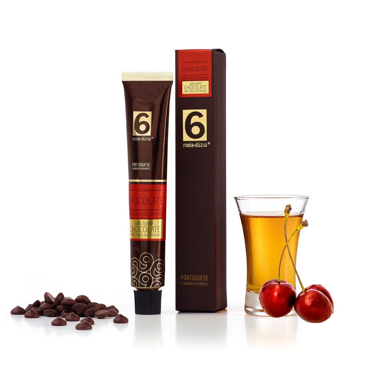‘São Tomé’ Dark Chocolate Spread with Cherry and Brandy meia.dúzia®