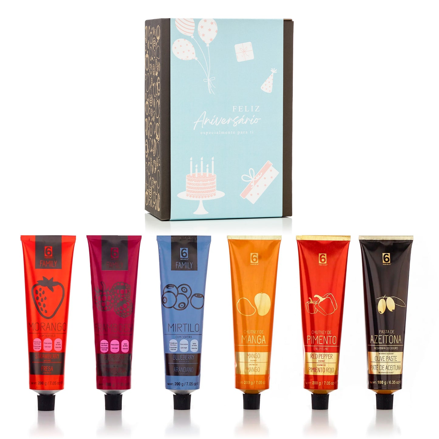 BOX CHEF com Livro de Receitas | Prenda de Aniversário para Homem. Sabores de Portugal num presente de aniversário gourmet que todos amam receber. meia.dúzia® Sabores de Portugal, prendas de aniversário gourmet