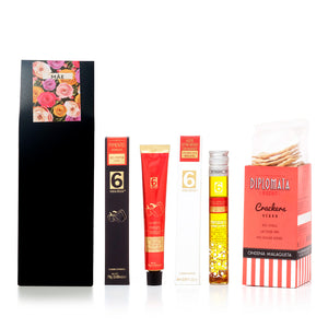 
                  
                    Caja Experiencia n. 7 - Aceite de Oliva + Chutney + Galletas Saladas | Edición Navideña
                  
                