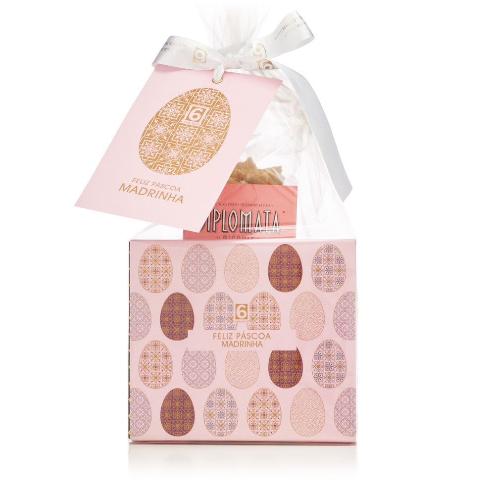 Box Experiência Madrinha: Kit 6 Chocolates + Crackers | Prenda da Páscoa