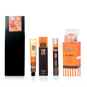 
                  
                    Box Experiência: Mel + Chá + Crackers | Presente Dia da Mãe
                  
                