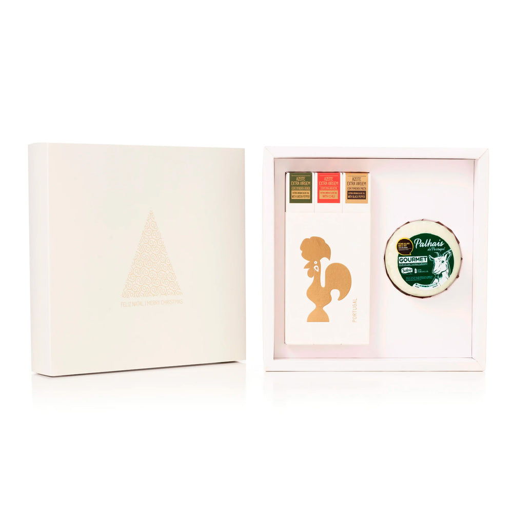 Box Gastronómica n.7: Queijo de Cabra + PACK3 Azeites - Especial Natal