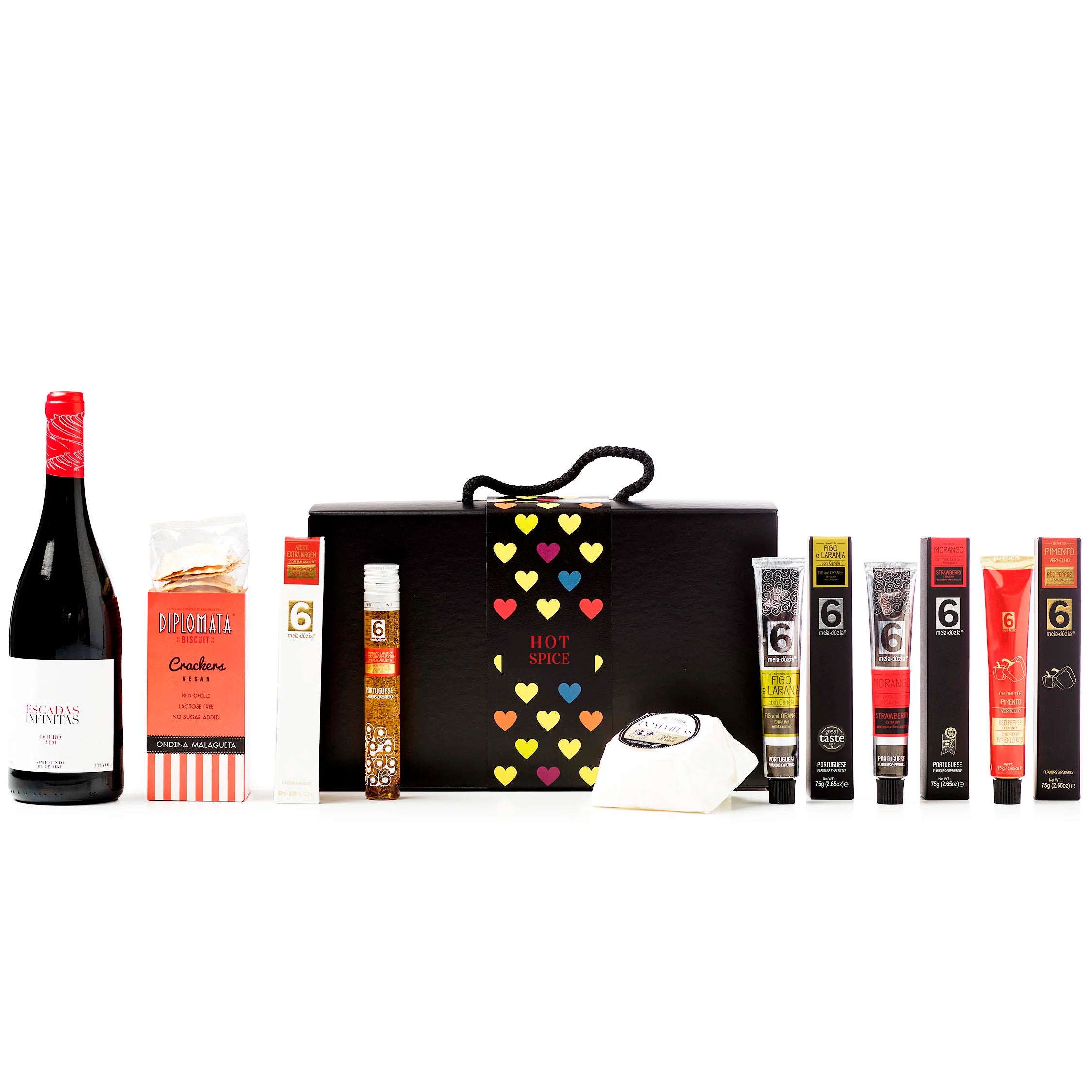 Cabaz Hot Spice - Prenda Dia dos Namorados - Cabazes Amor Gourmet
