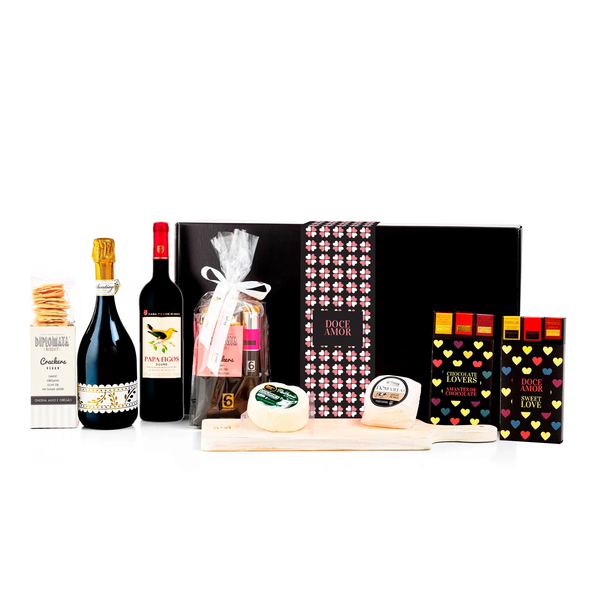 Cabaz Luxury Doce Amor - Presente Romântico para Partilhar - Cabazes Amor Gourmet