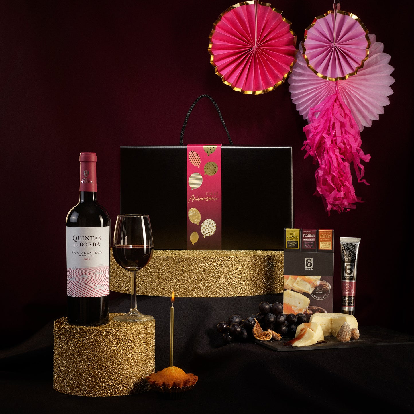 Cabaz Prenda de Aniversário | Experiência Gastronómica. Sabores de Portugal num presente de aniversário gourmet que todos amam receber. meia.dúzia® Sabores de Portugal, prendas de aniversário gourmet