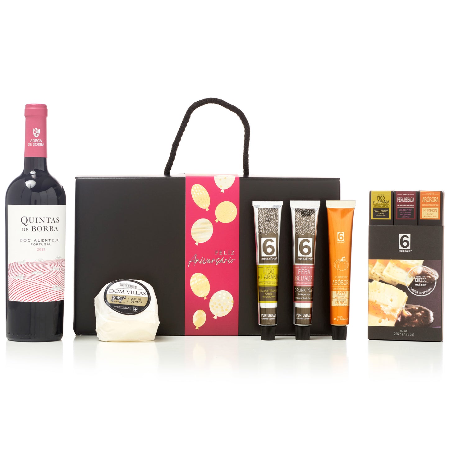 Cabaz Prenda de Aniversário | Experiência Gastronómica. Sabores de Portugal num presente de aniversário gourmet que todos amam receber. meia.dúzia® Sabores de Portugal, prendas de aniversário gourmet