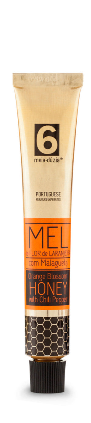 Mel flor de laranjeira com malagueta em bisnaga meia.dúzia