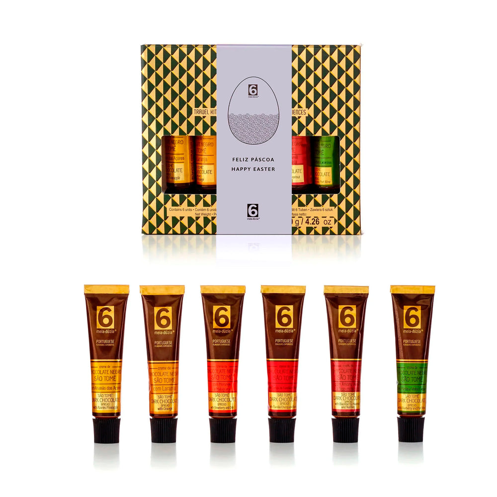 
                  
                    Kit 6 Chocolate Negro São Tomé com Frutas Portuguesas - Especial Páscoa
                  
                