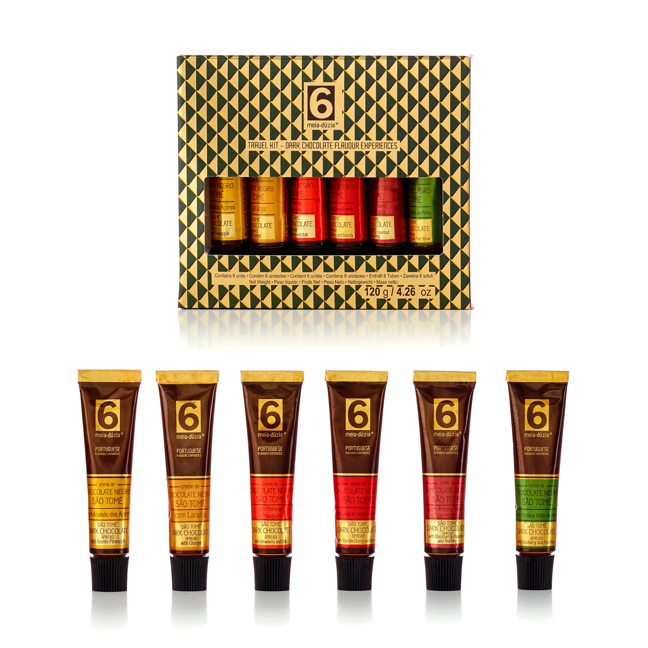 Travel Kit 6 Chocolate Negro São Tomé - Azulejos Portugueses