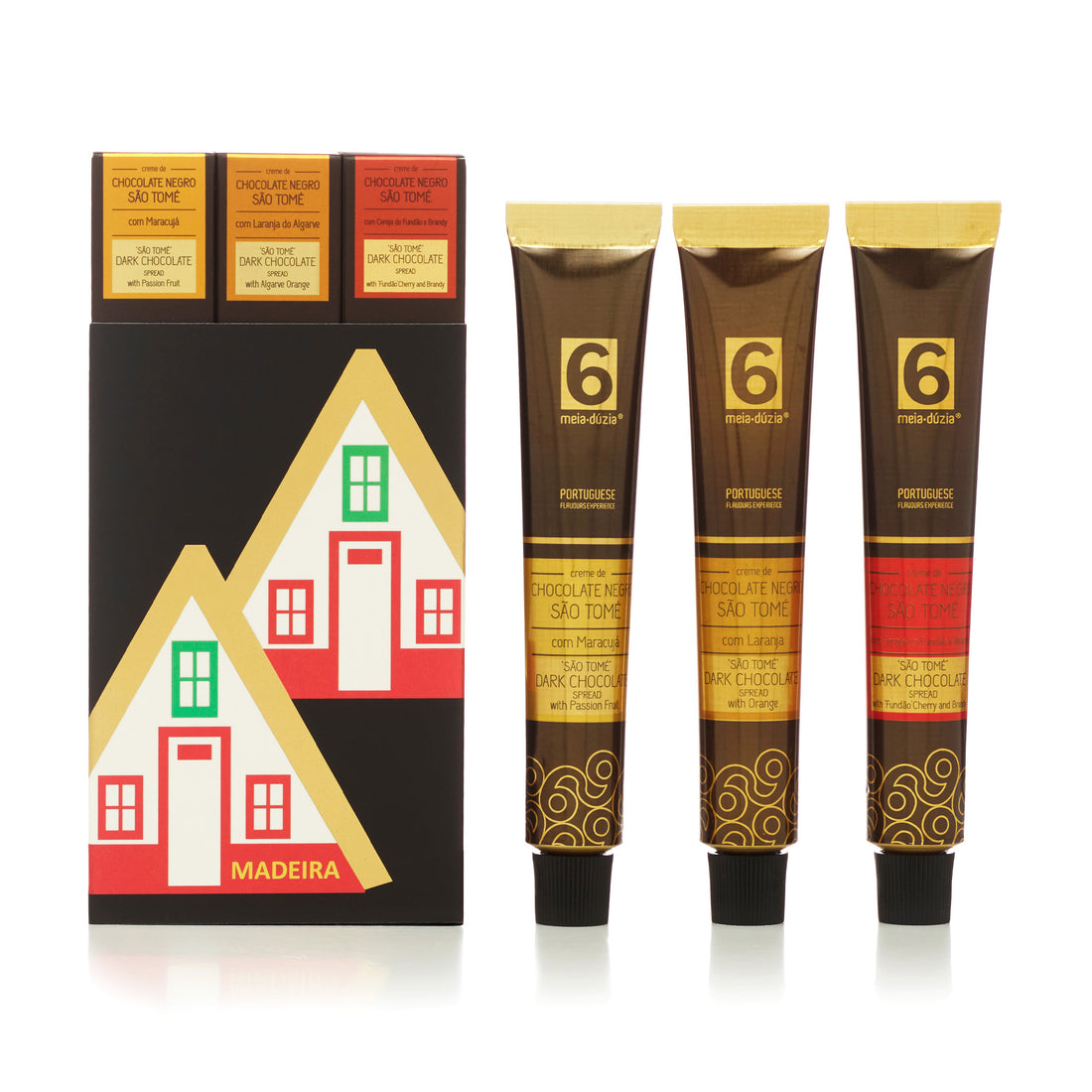 PACK 3 Chocolat Noir Maisons Typiques de Santana