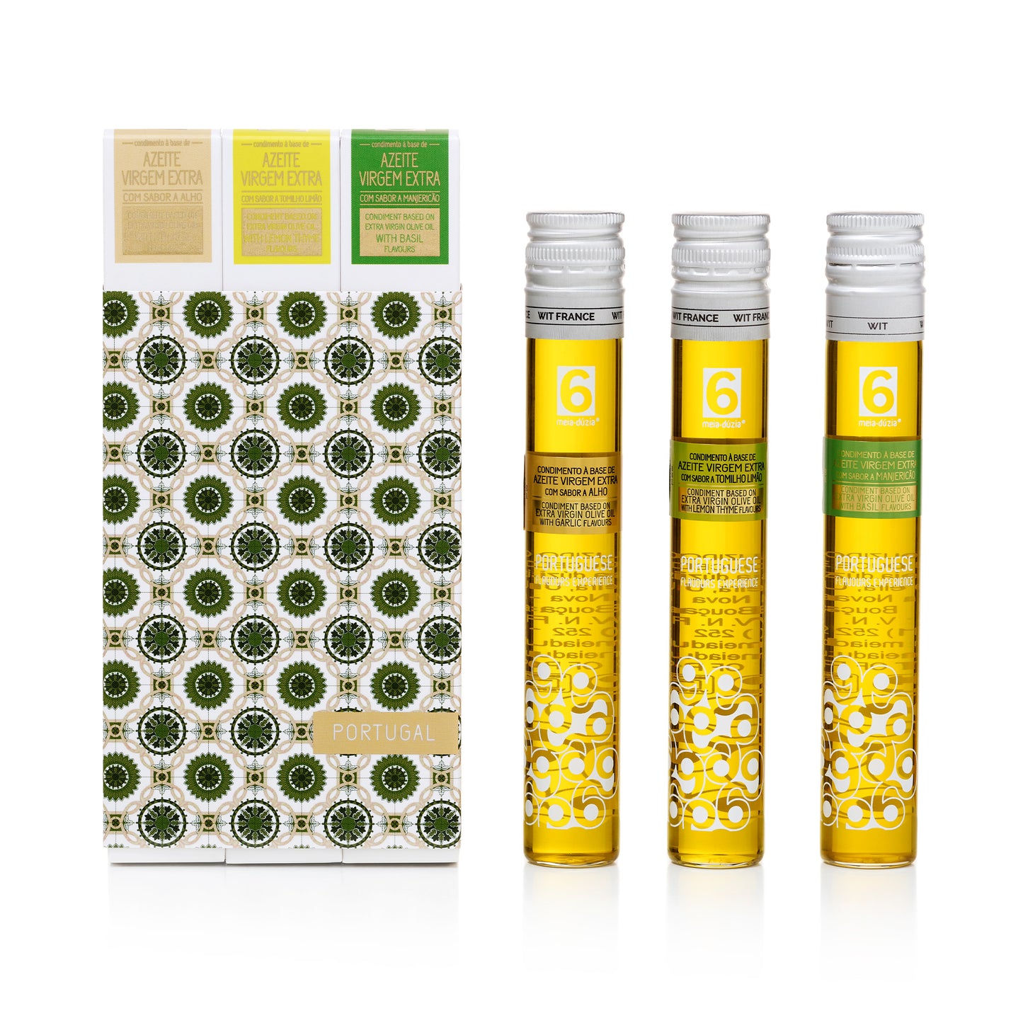 PACK 3 Azeites Condimentados - Azulejos Portugueses - Recordação de Portugal meia.dúzia®