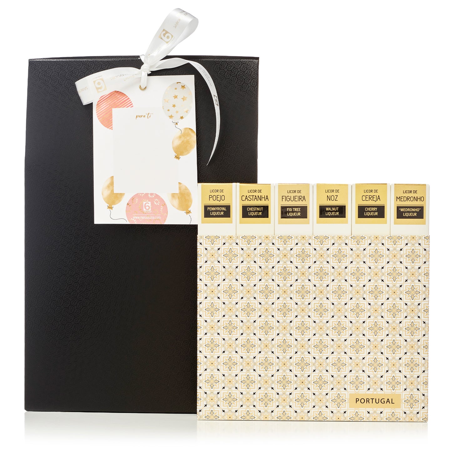 PACK 6 Licores Artesanais | Prenda de Aniversário para Amantes de Cocktails, meia.dúzia® Sabores de Portugal, prendas de aniversário gourmet