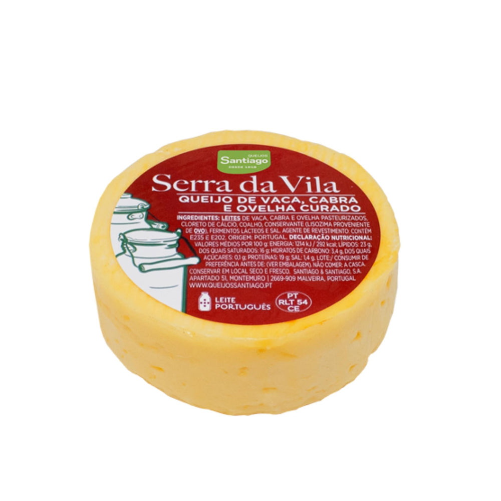 Queijo mistura quinta de santiago: Serra da Vila, queijo de vaca, cabra e ovelha curado