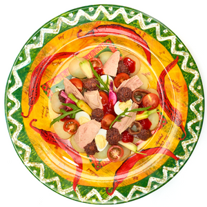 
                  
                    Salada de Atum Estilo Niçoise com Pasta de Azeitona e Chutney de Pimento Vermelho, receita do Chef Álvaro Costa
                  
                