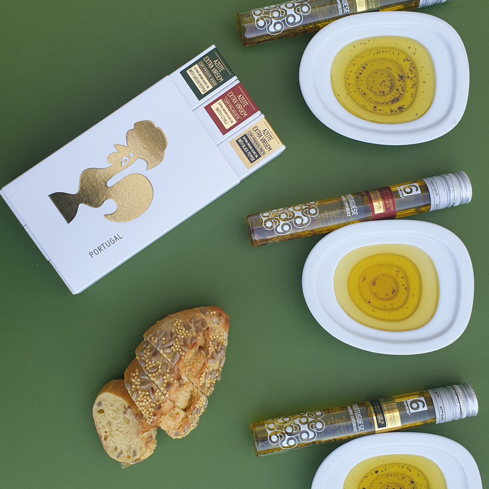 
                  
                    Azeite Virgem Extra Intenso Verde meia.dúzia® em kit de degustação de 3 azeites premium portugueses.
                  
                