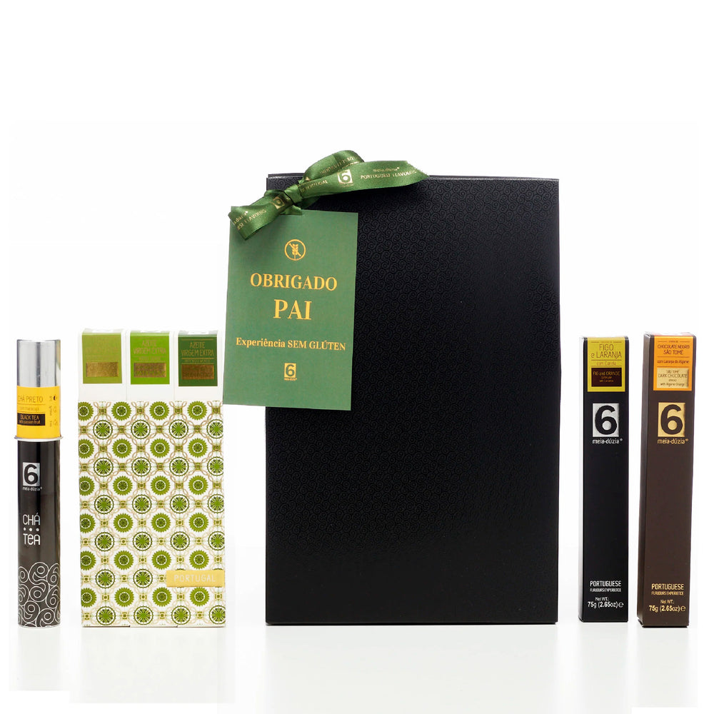 Father's Day Gluten Free Experience Box: PACK 3 Olive Oils + Tea + Jam + Chocolate