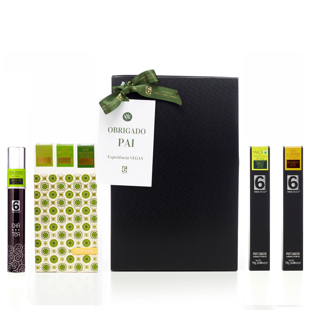 Father's Day Vegan Experience Box: PACK 3 Olive Oils + Tea + Jam + Chocolate