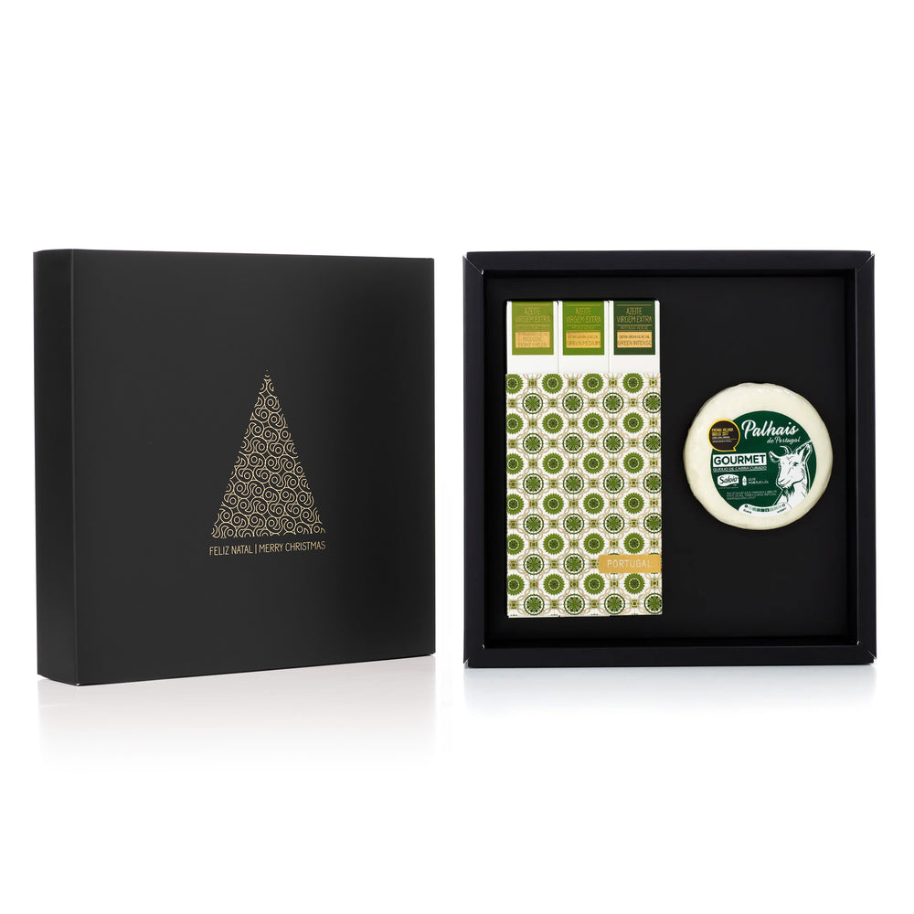 Gastronomic Box n.10: Goat Cheese + PACK3 Green Olive Oils | Christmas Special