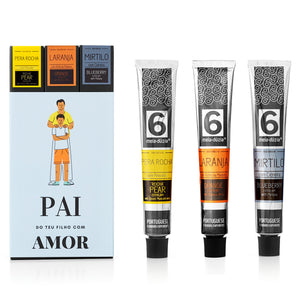 
                  
                    PACK 3 Doces Artesanais - Dia do Pai, com doce de pera Rocha com moscatel, doce de laranja com vinho da Madeira e doce de mirtilo com cidreira
                  
                